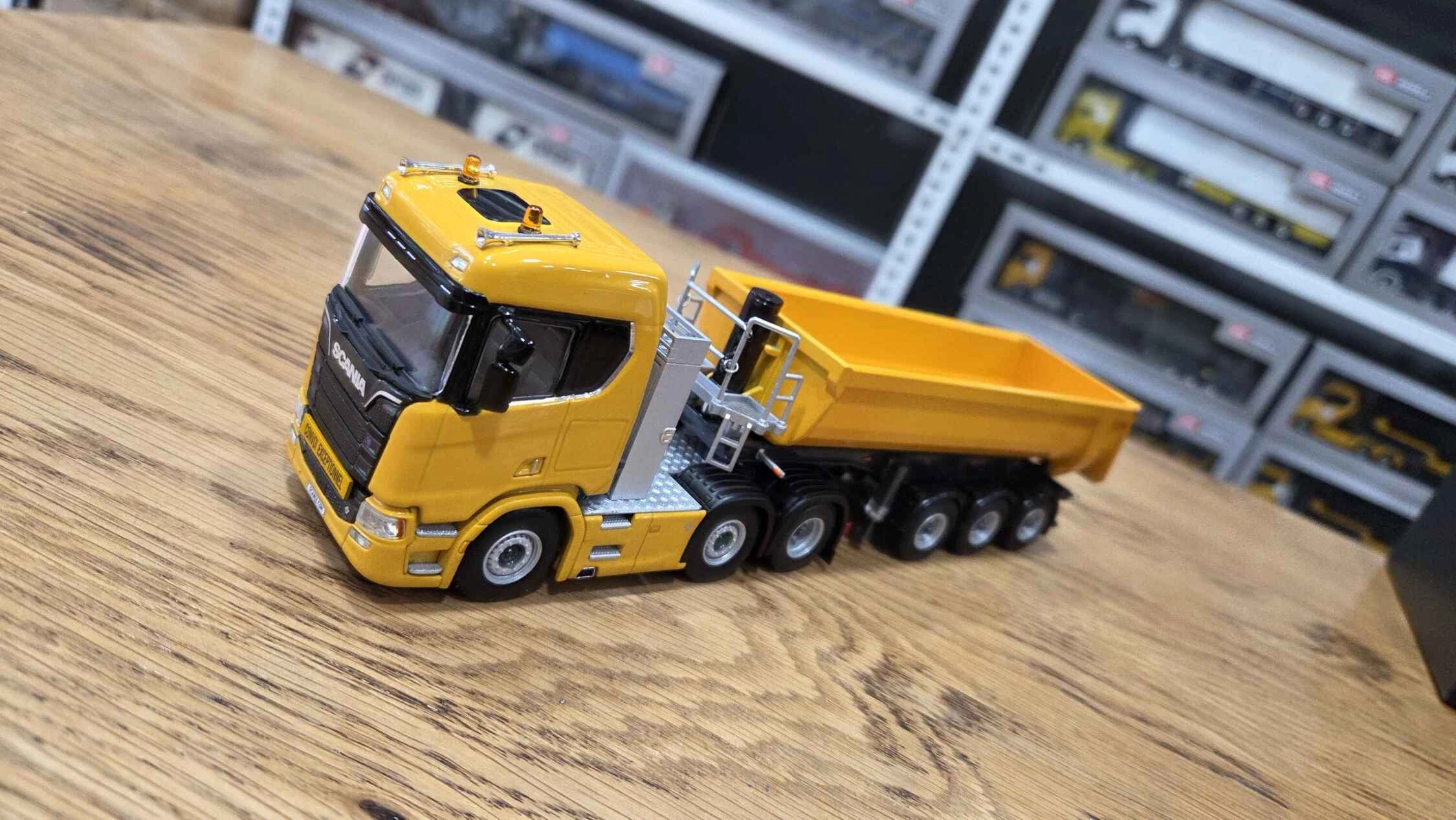 1/50 - Scania R530 6x2  + 3 Aks Damper Dorse Sarı