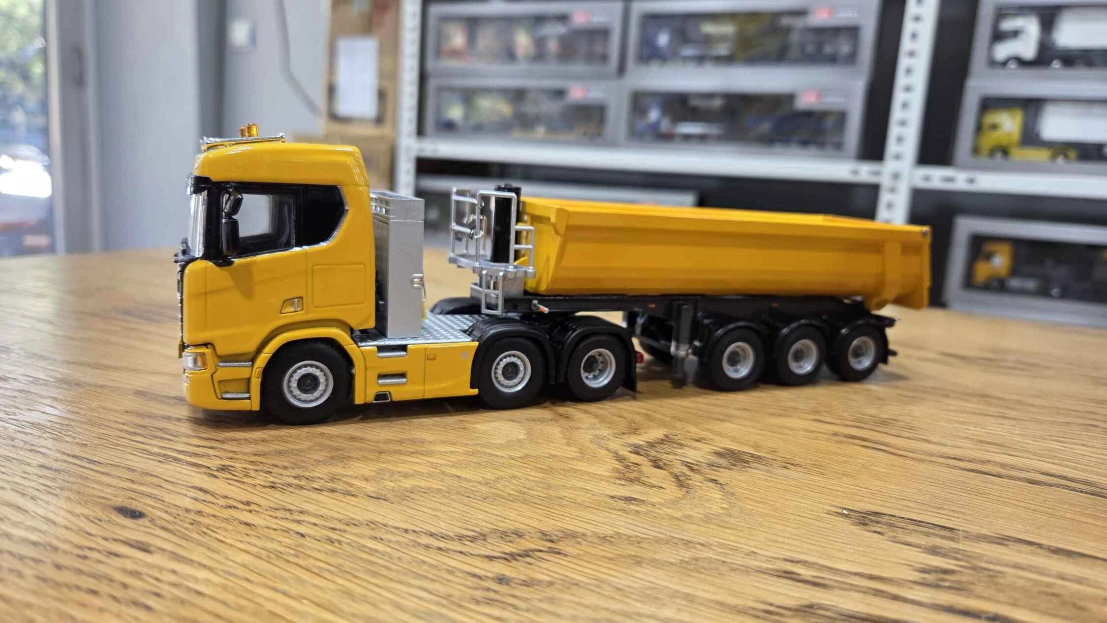 1/50 - Scania R530 6x2  + 3 Aks Damper Dorse Sarı