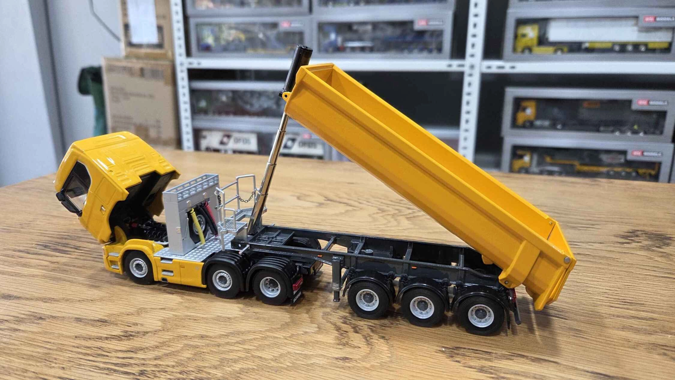 1/50 - Scania R530 6x2  + 3 Aks Damper Dorse Sarı