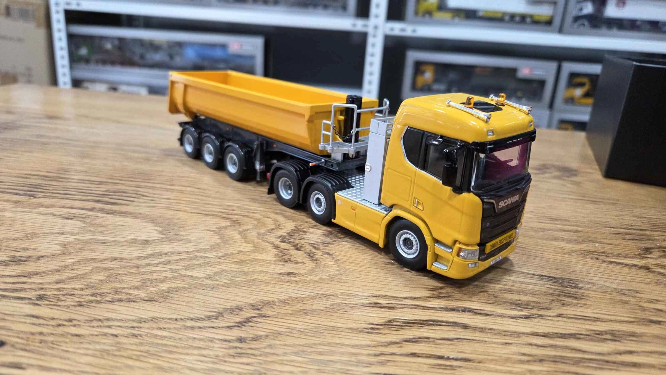 1/50 - Scania R530 6x2  + 3 Aks Damper Dorse Sarı