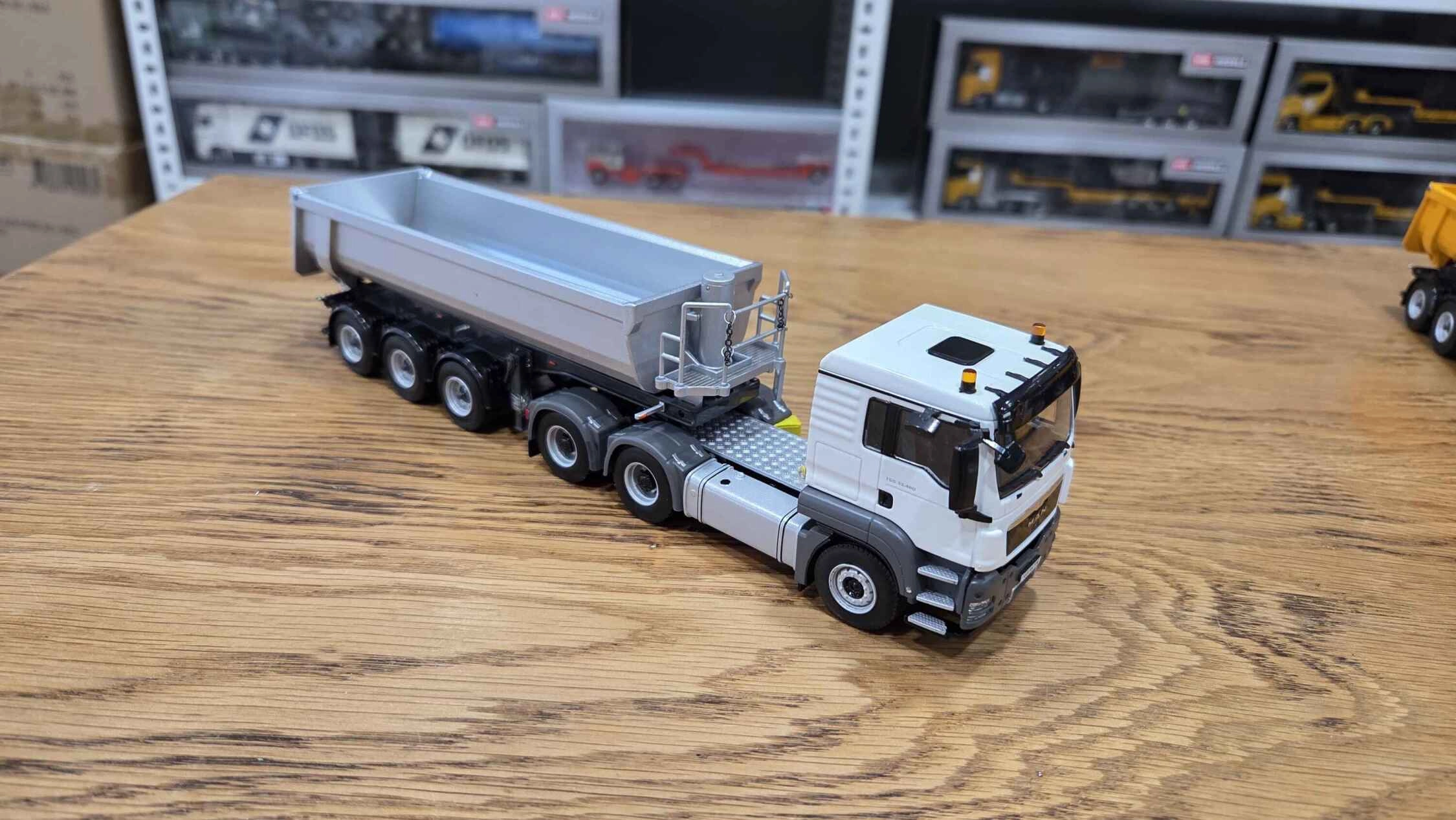 1/50 - MAN TGS 6x4  + 3 Aks Damper Dorse Gri