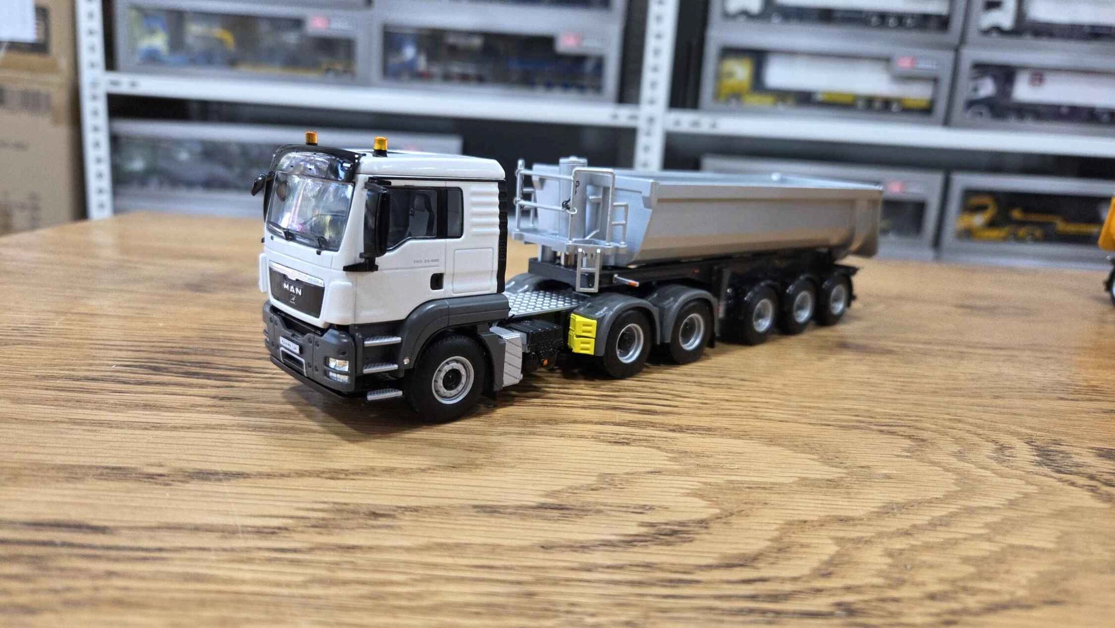 1/50 - MAN TGS 6x4  + 3 Aks Damper Dorse Gri