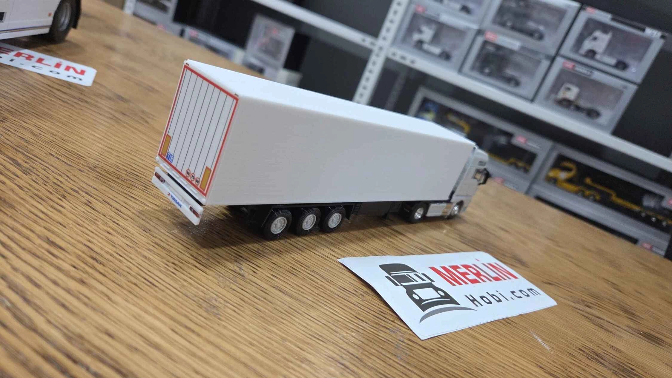 1/64 Ölçek Metal MAN TGX XXL Beyaz + Frigo Dorseli