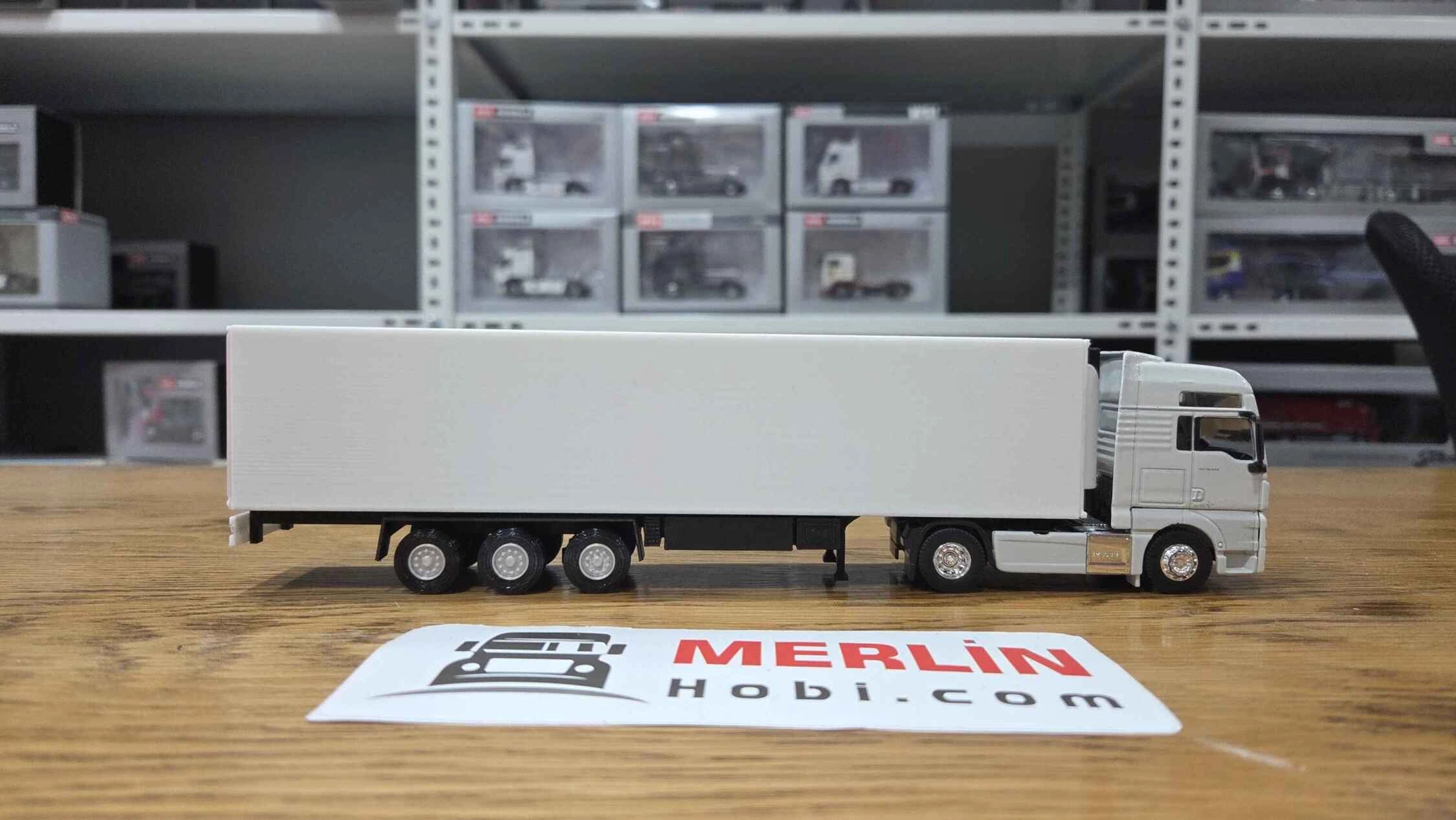 1/64 Ölçek Metal MAN TGX XXL Beyaz + Frigo Dorseli