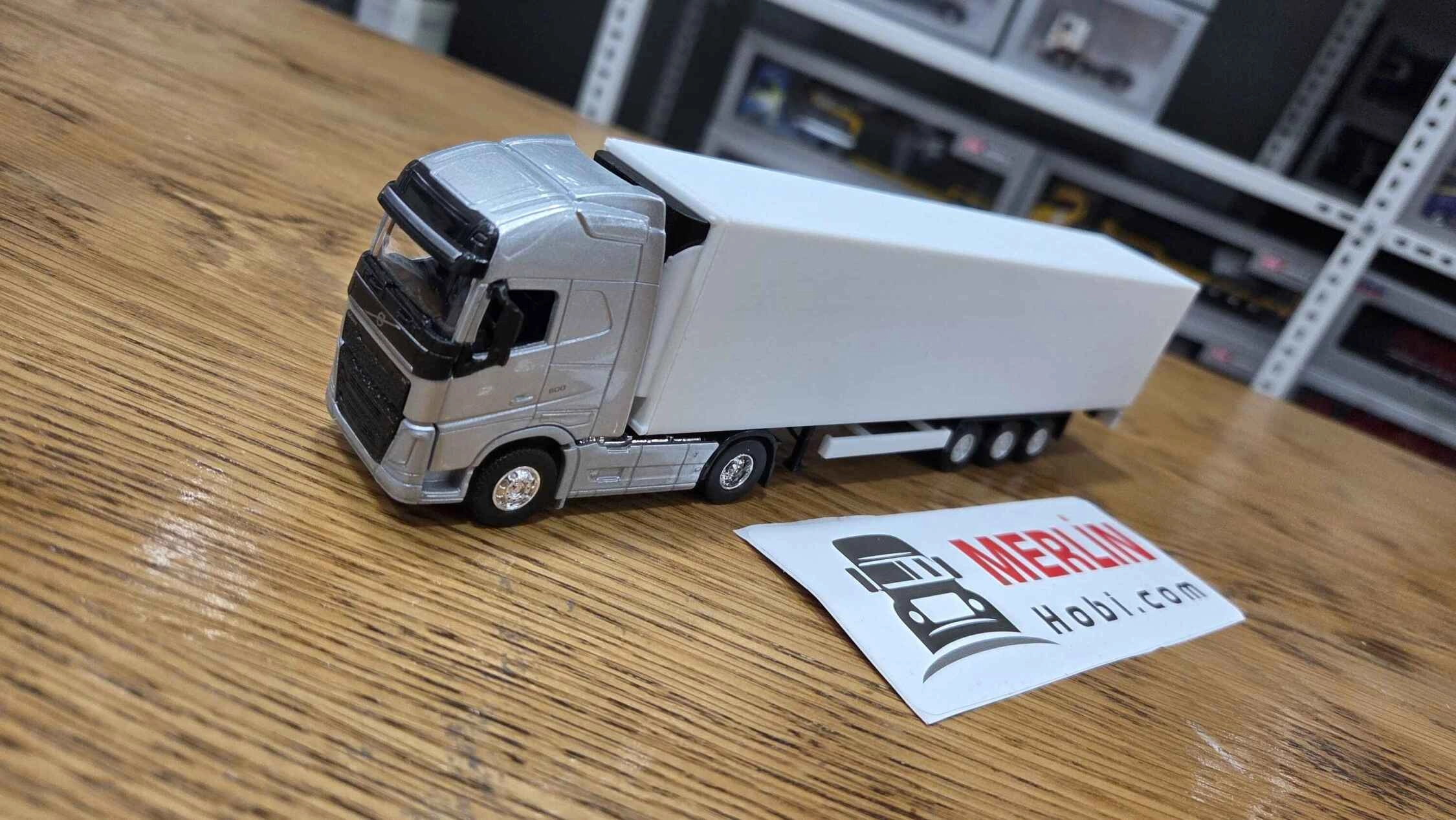 1/64 Ölçek Metal Volvo FH 4x2 Gri + Frigo Dorseli