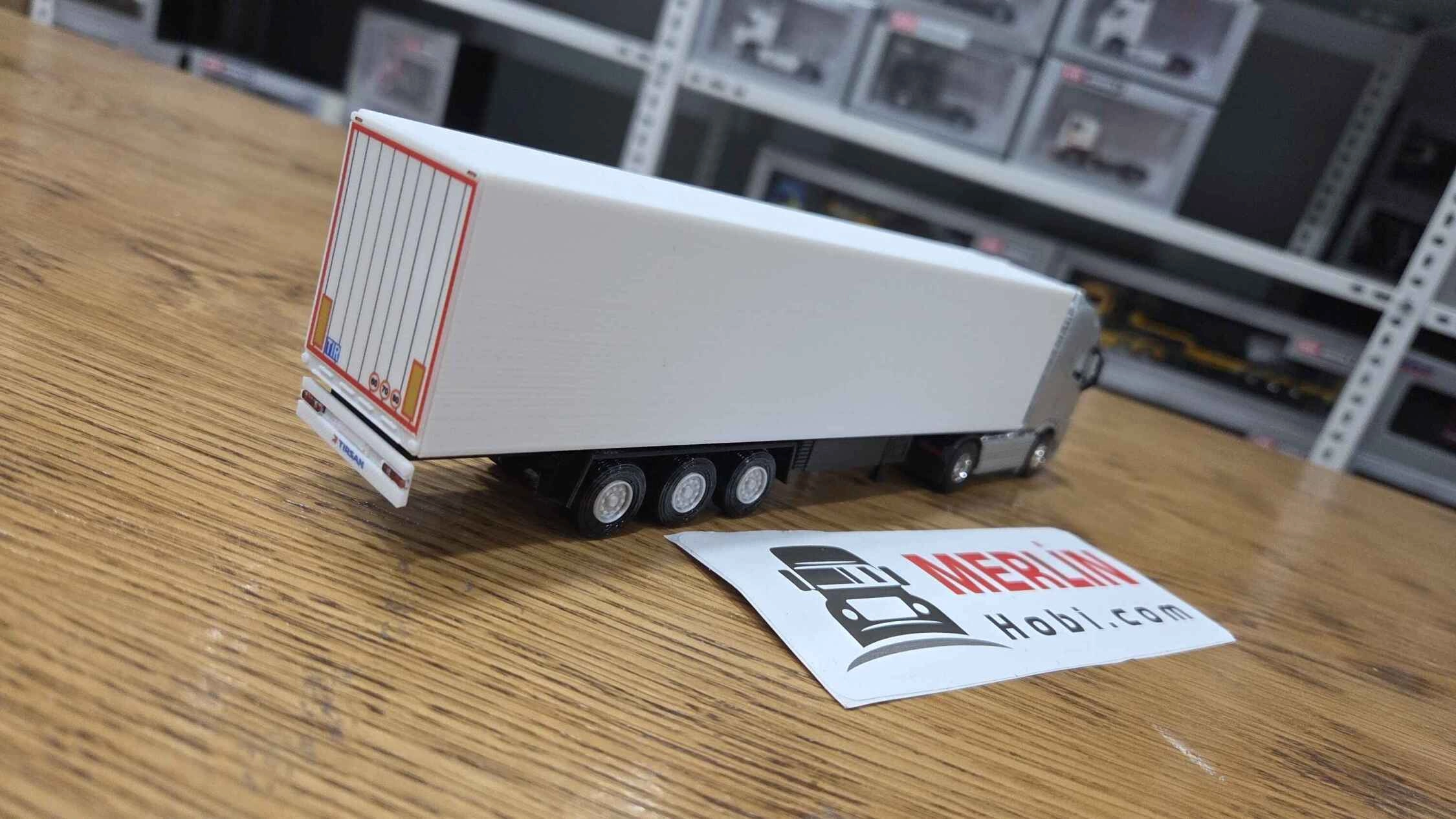 1/64 Ölçek Metal Volvo FH 4x2 Gri + Frigo Dorseli