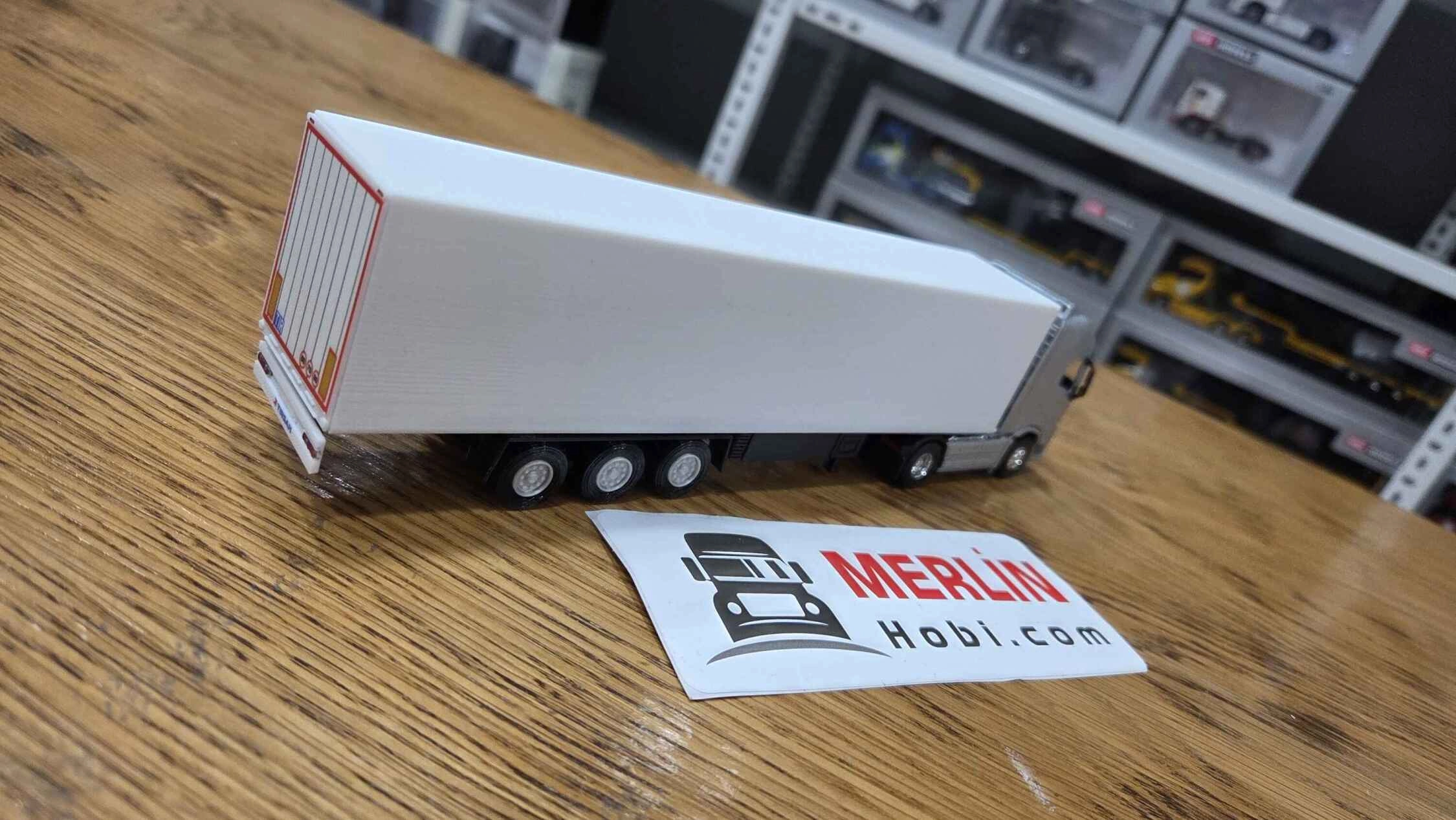 1/64 Ölçek Metal Volvo FH 4x2 Gri + Frigo Dorseli
