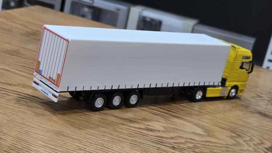 1/64 Ölçek Metal MAN TGX XXL SARı + Tenteli Dorseli