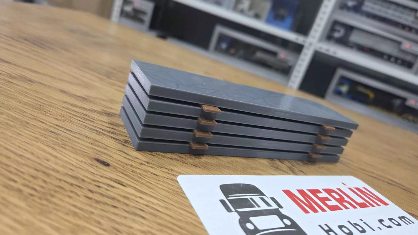 1/50 - Concrete Panel 5 Pieces - Diorama and Accessory for Load