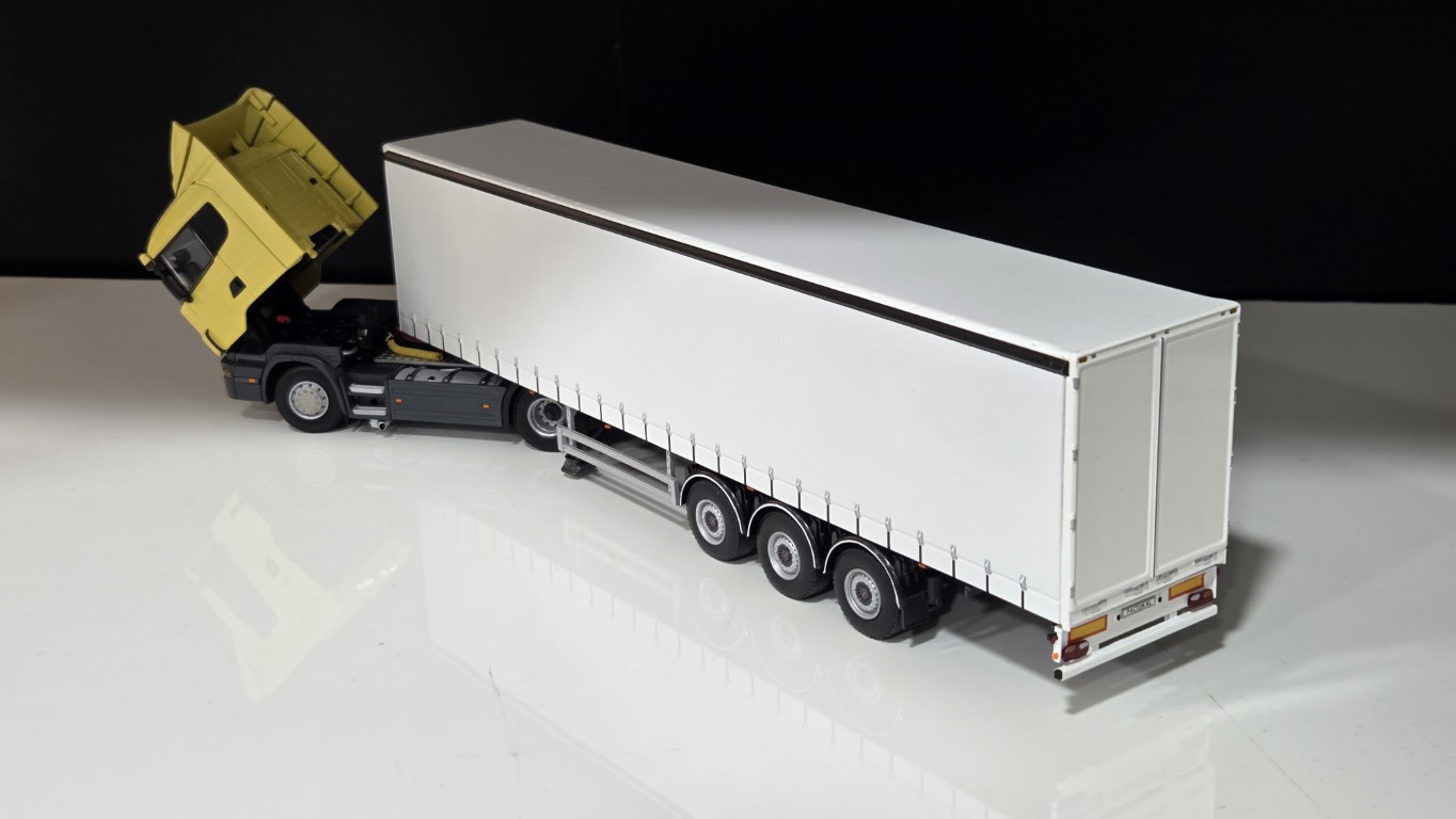1/50 - SCANIA 4  144L  530 4X2+ Tenteli  Trailer - Yellow
