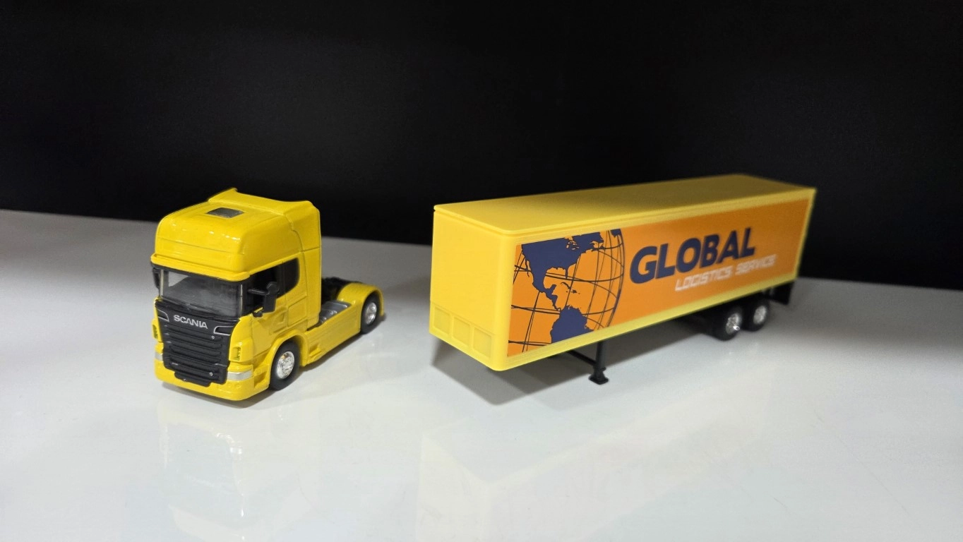 1/64 - Scania 4x2 ve Dorse  Welly Tır Çekici
