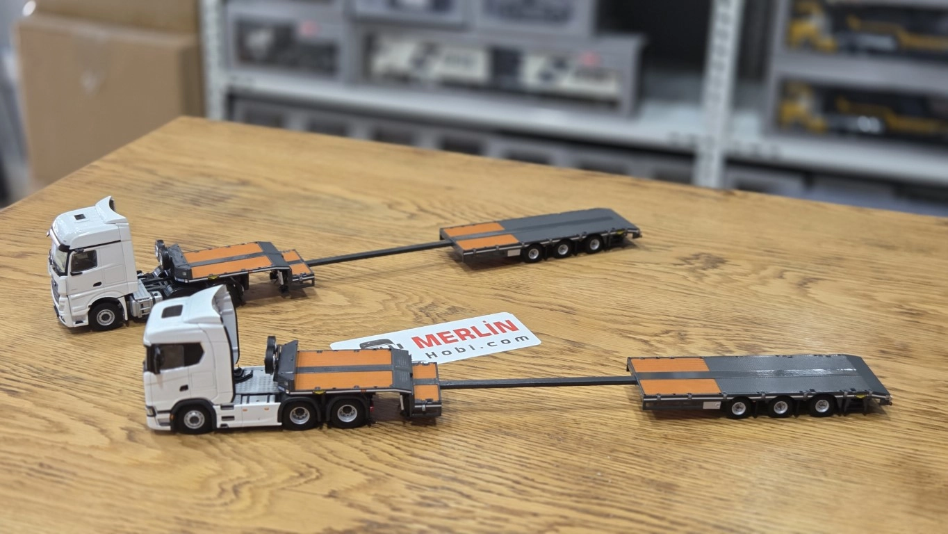 1/50 - Scania Nextgen 6x4  + 3 Aks Lowbed Dorse