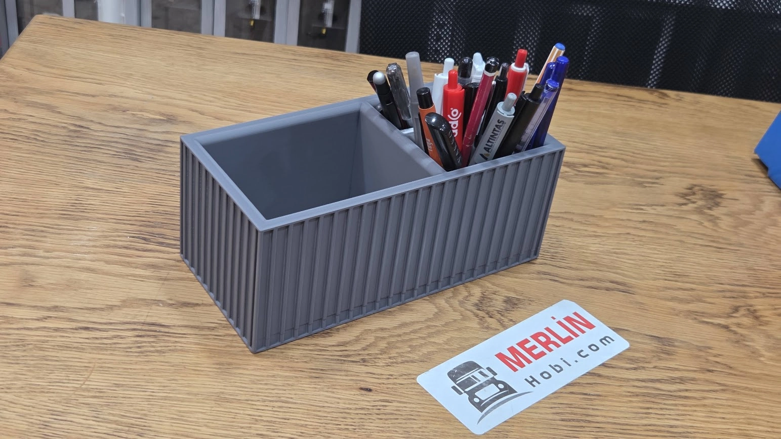 Konteyner Kalemlik GRİ Renk 20 ft  -  Plastik