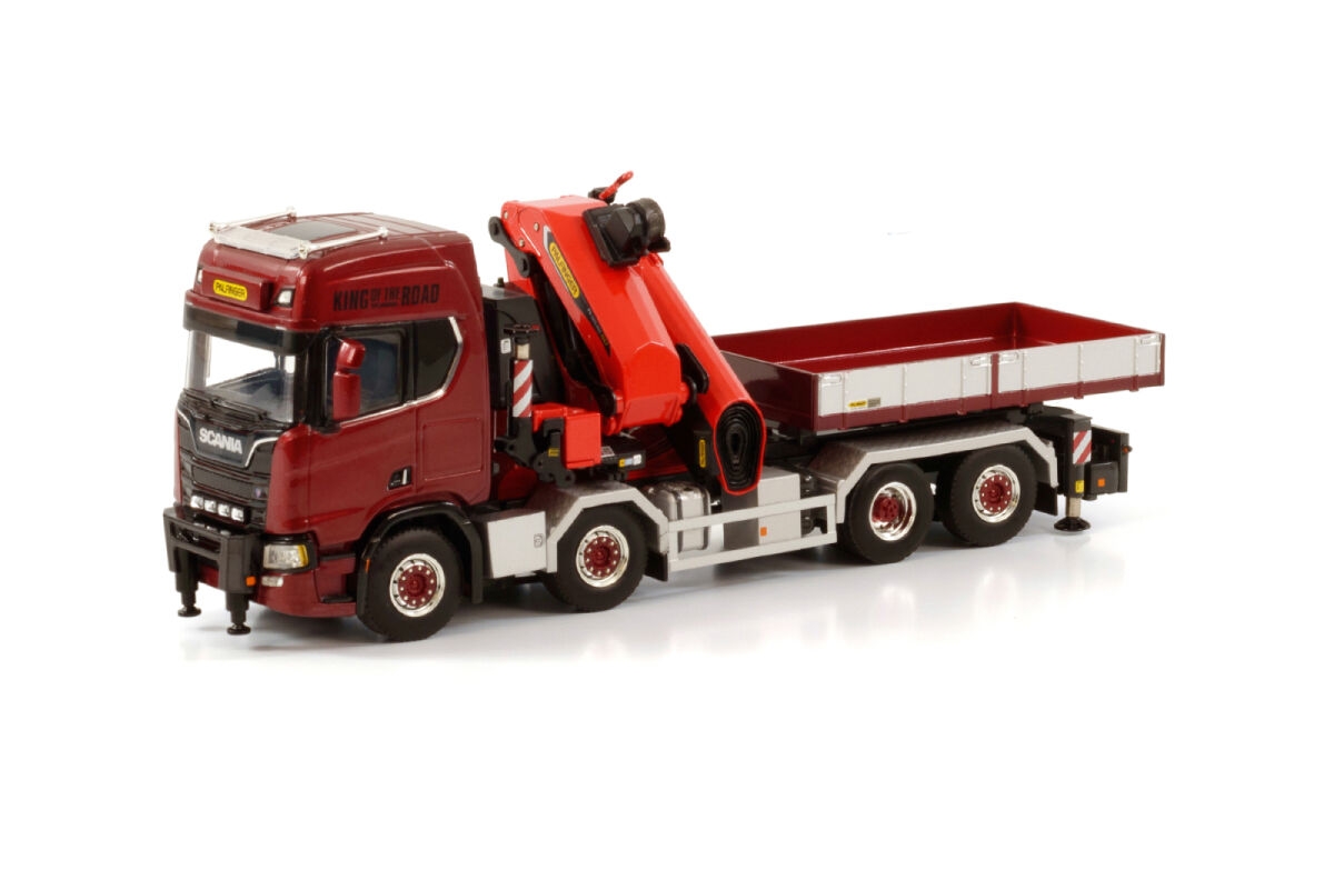 1/50 Scania R HIGHLINE CR20H 8x4 SWAP BODY + PALFINGER PK 135.002 TEC7 + JIB Vinçler