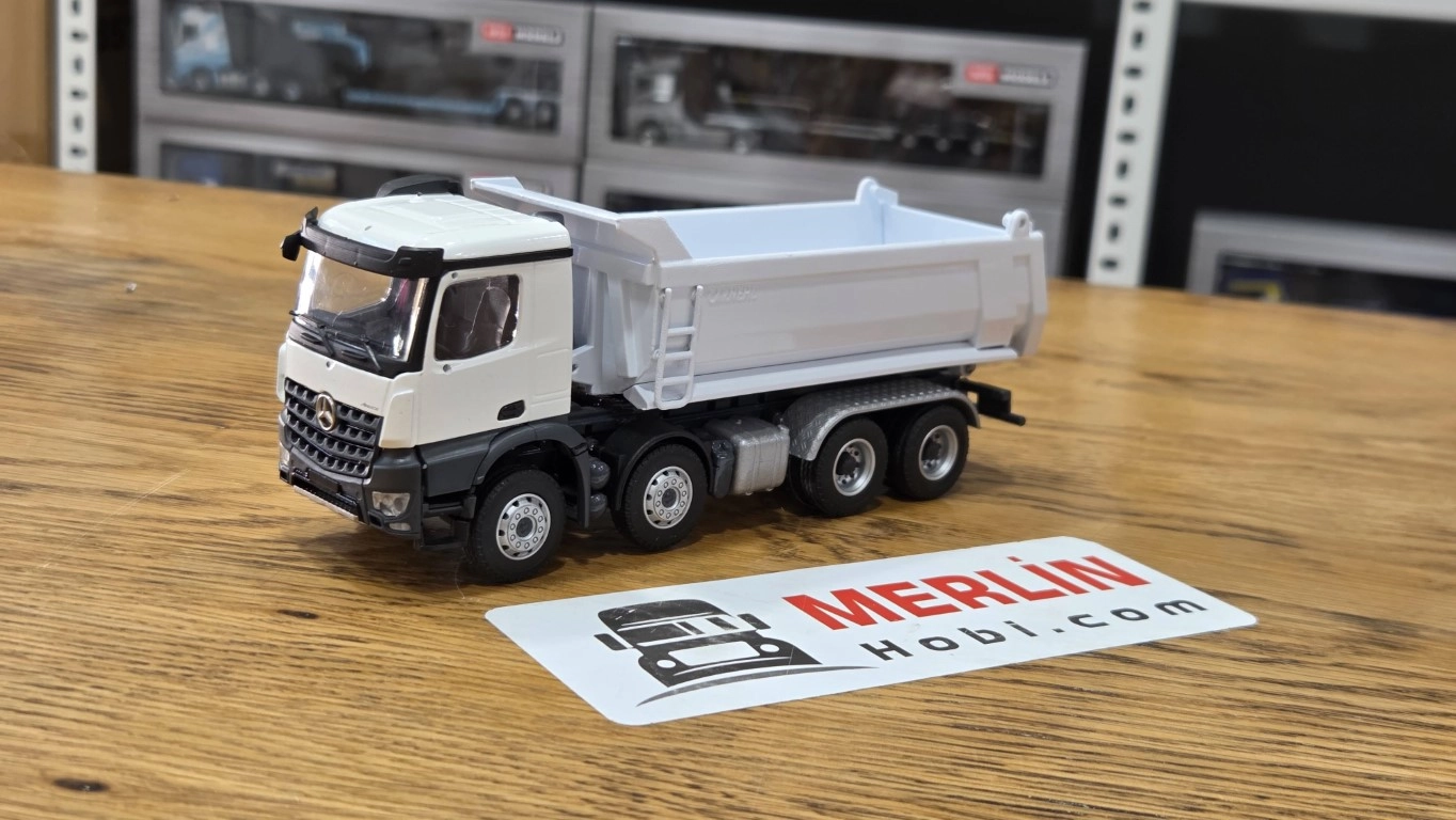 1/50  Mercedes AROCS 8X4 - CARNEHL Beyaz Damperli Kamyon