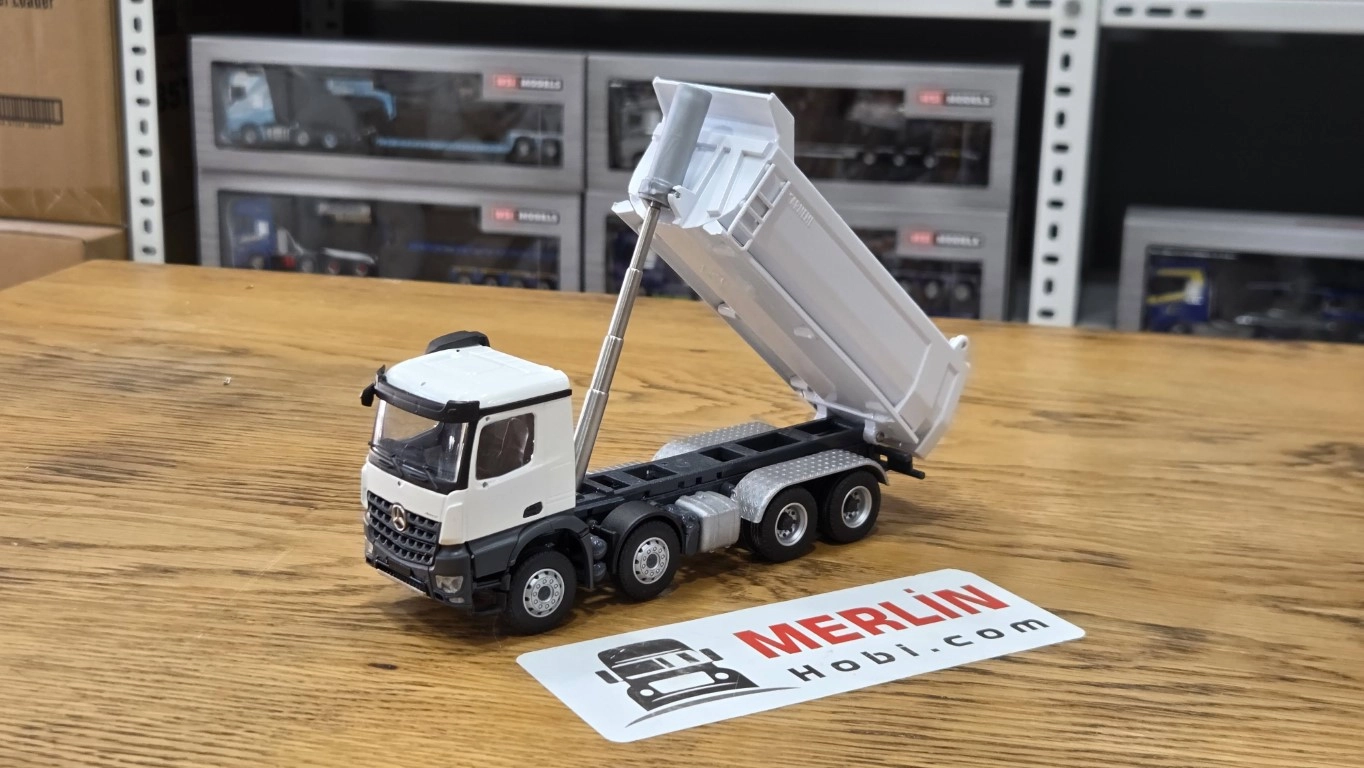 1/50  Mercedes AROCS 8X4 - CARNEHL Beyaz Damperli Kamyon