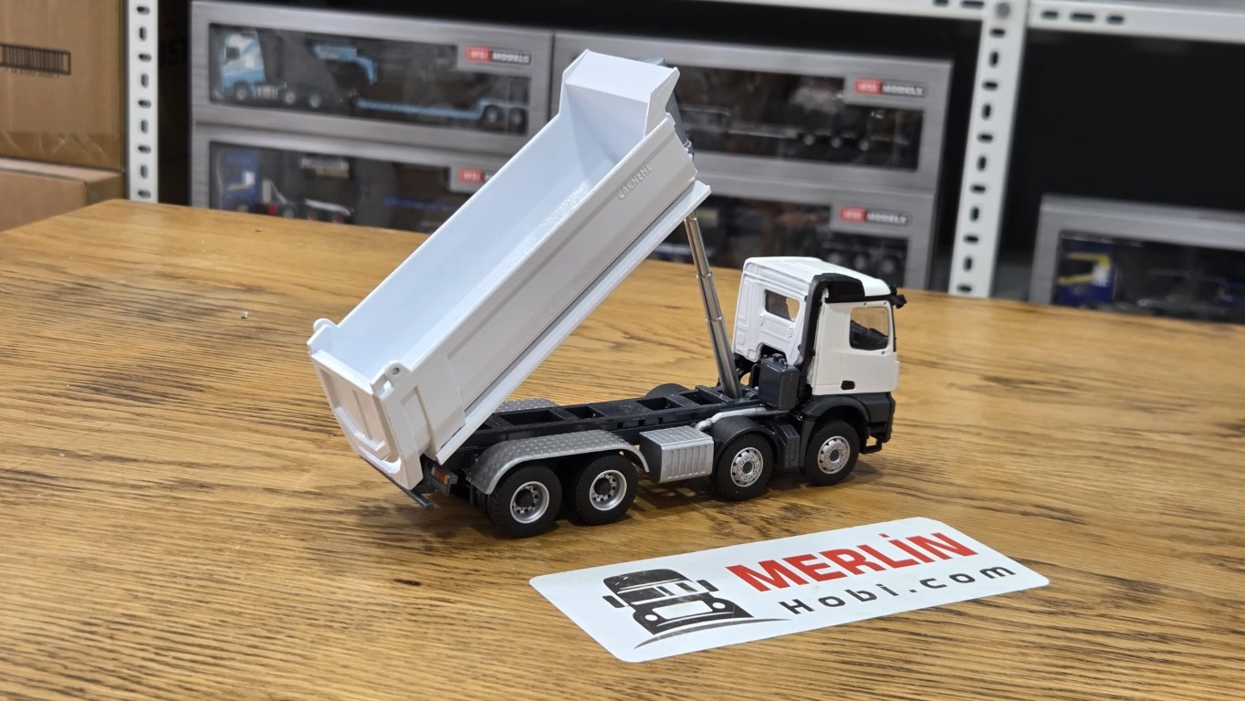 1/50  Mercedes AROCS 8X4 - CARNEHL Beyaz Damperli Kamyon