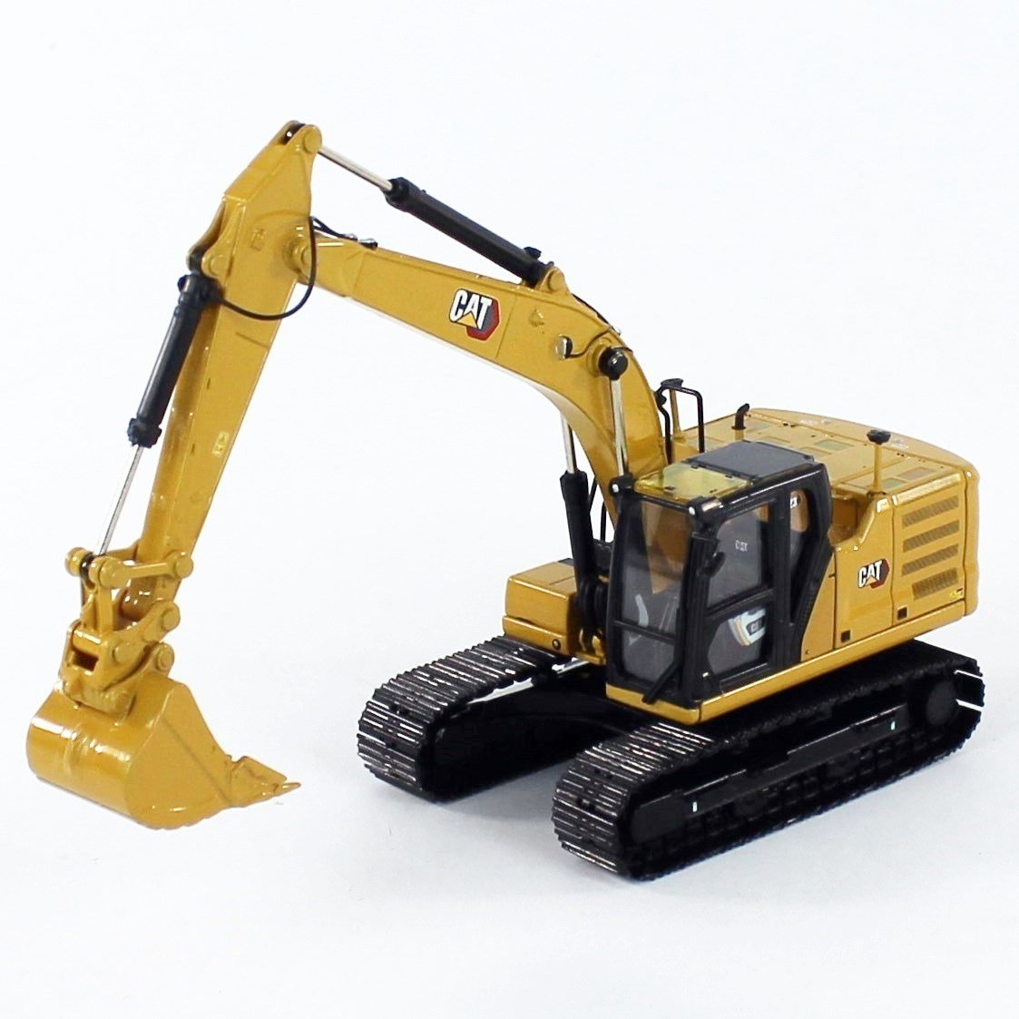 1/50 Caterpillar 323 Ekskavatör + 5 Ataşmanlı ve Operatör Figürlü model