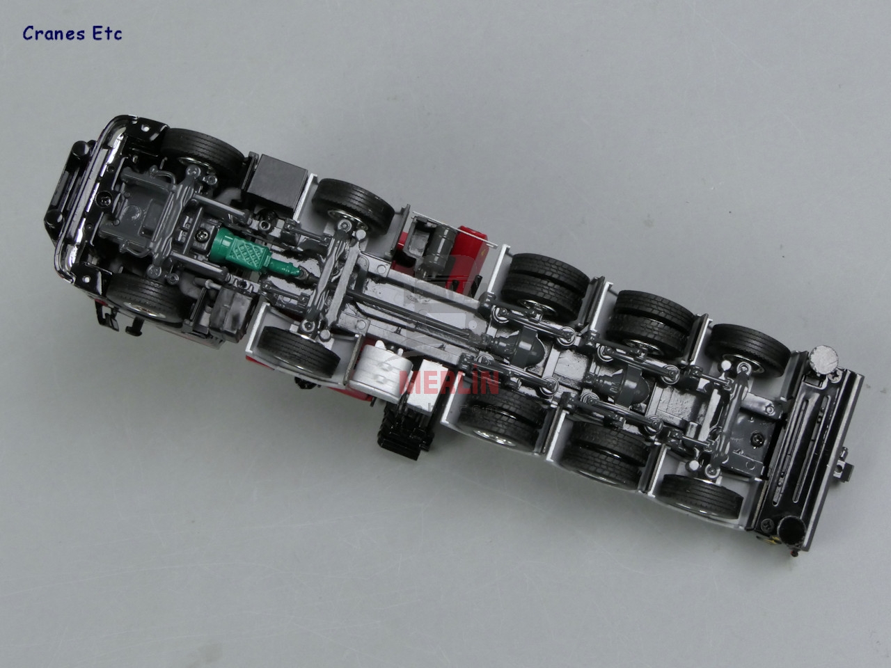 1/50 MAMMOET; VOLVO FH5 GLOBETROTTER 10X4 TAG AXLE WITH PALFINGER 165002 + JIB AND BALLASTBOX WITH HITCH