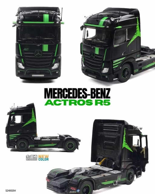 1/24 MERCEDES-BENZ ACTROS 4x2 R5 Siyah Renk