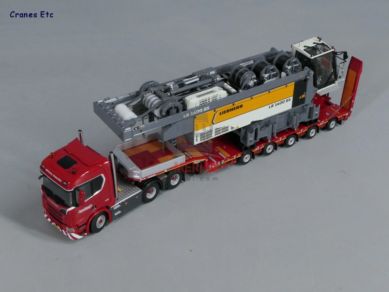 1/50  - LIEBHERR LR 1400 SX Kafes Bomlu Paletli Vinç