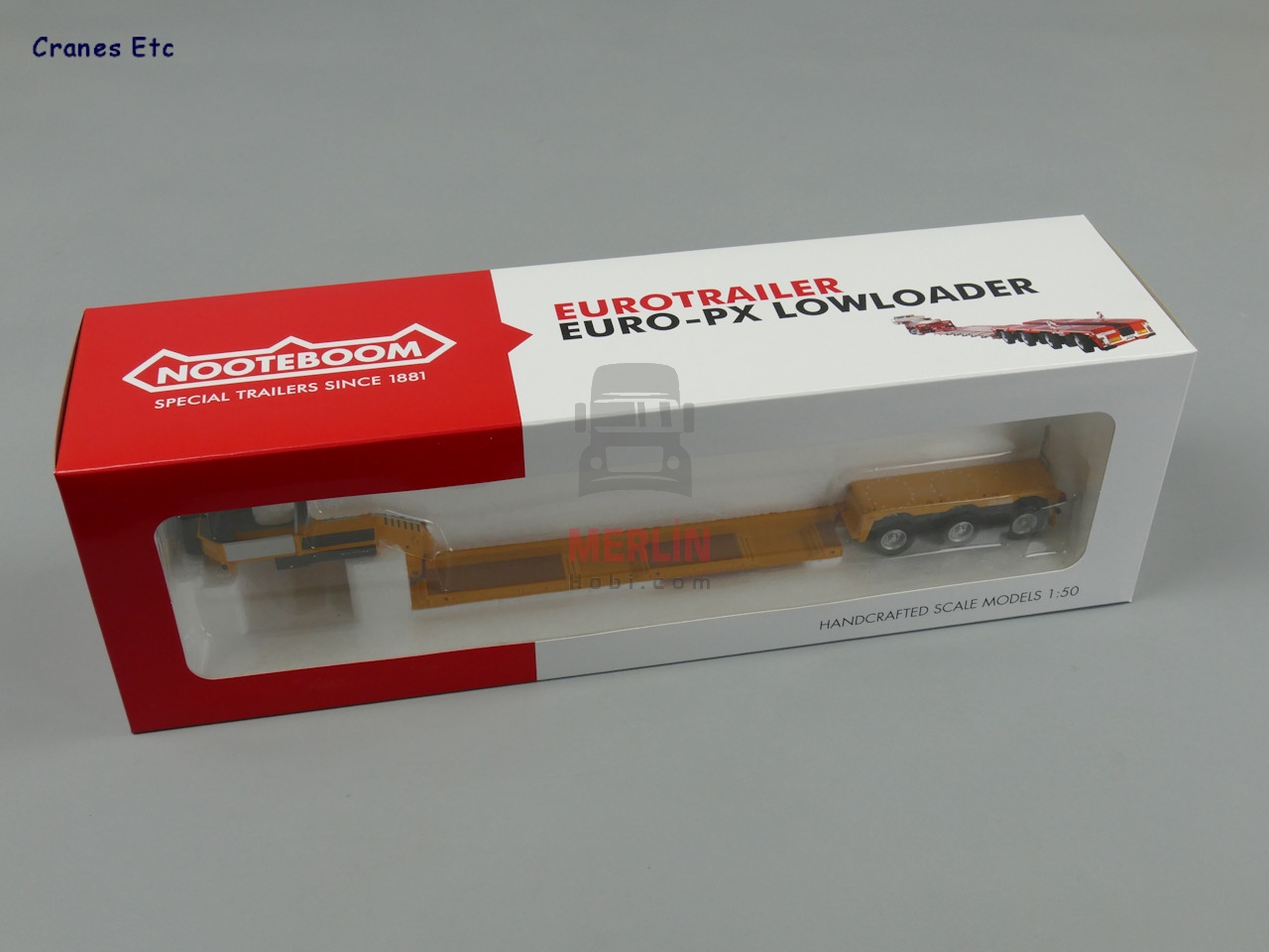 1/50 Mercedes Benz Actros Giga Space SLT  + Nooteboom Euro-PX 3-axle Low Loader - Yellow