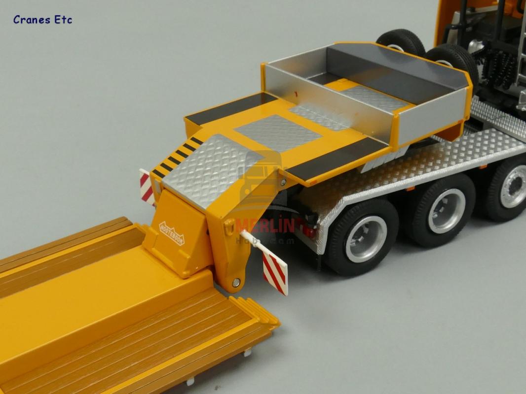 1/50 Mercedes Benz Actros Giga Space SLT  + Nooteboom Euro-PX 3-axle Low Loader - Yellow