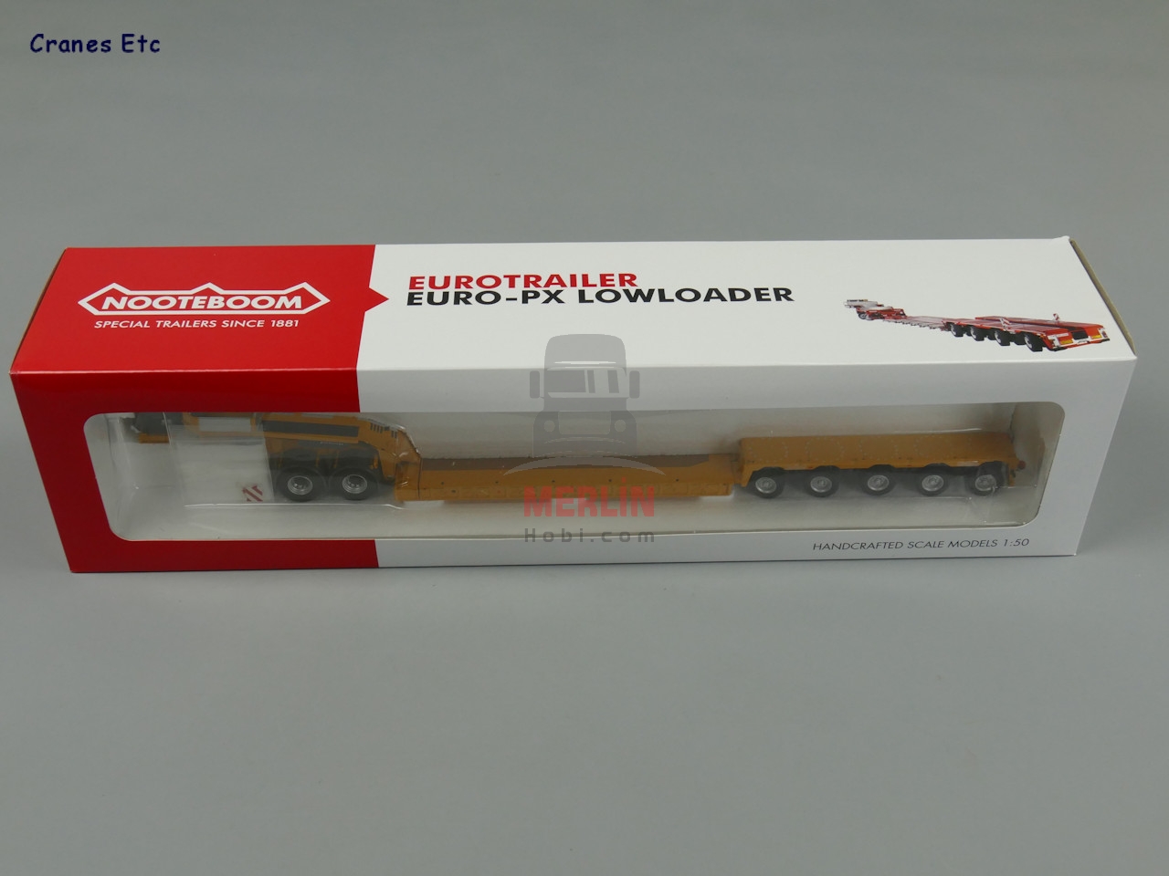 1/50 Mercedes Benz Actros Giga Space SLT  + Nooteboom Euro-PX 5-axle Low Loader + Dolly