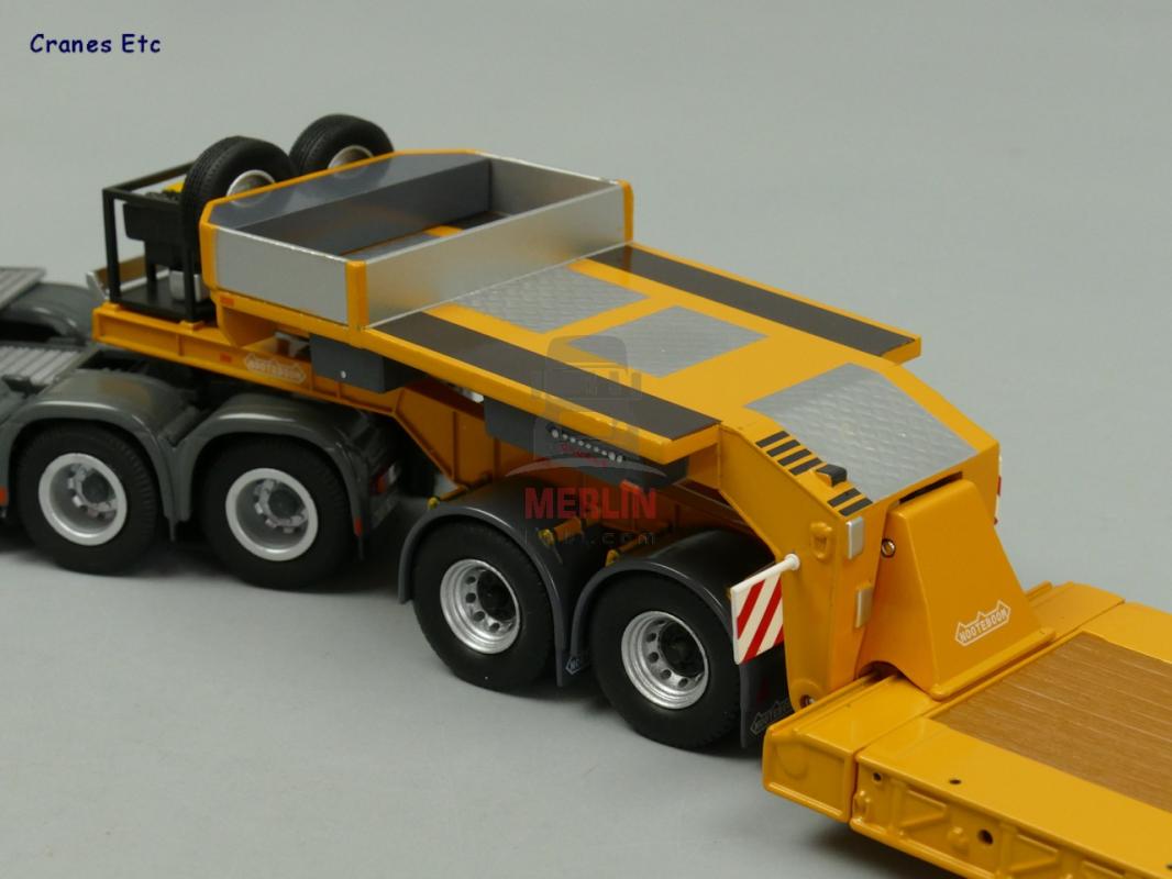 1/50 Mercedes Benz Actros Giga Space SLT  + Nooteboom Euro-PX 5-axle Low Loader + Dolly