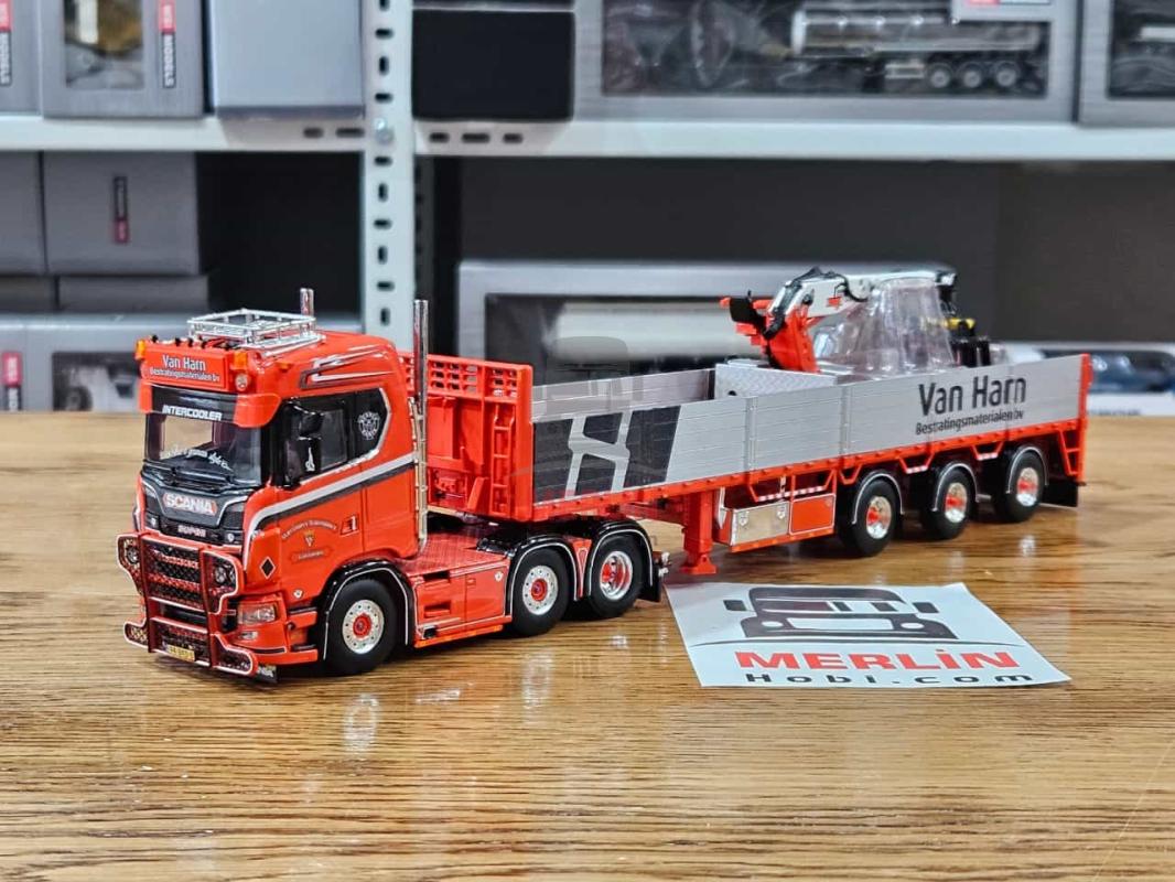 1/50  Scania S Normal CS20N 6x2 TwinSteer Brick Semitrailer 3axle - Wernsen Transport