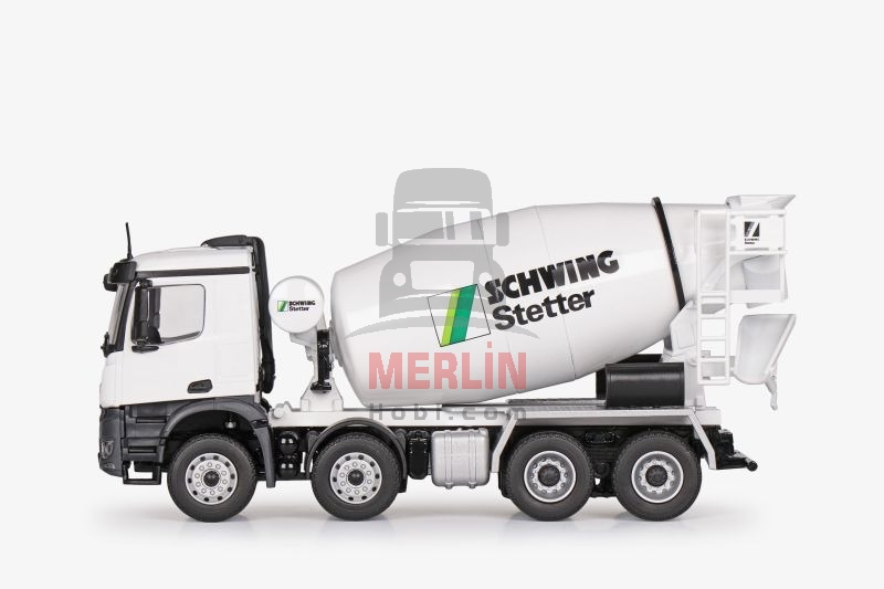 1/50 Mercedes Arocs 8X4 Beyaz Renk Schwing Beton Mikseri