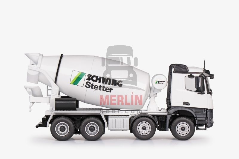 1/50 Mercedes Arocs 8X4 Beyaz Renk Schwing Beton Mikseri