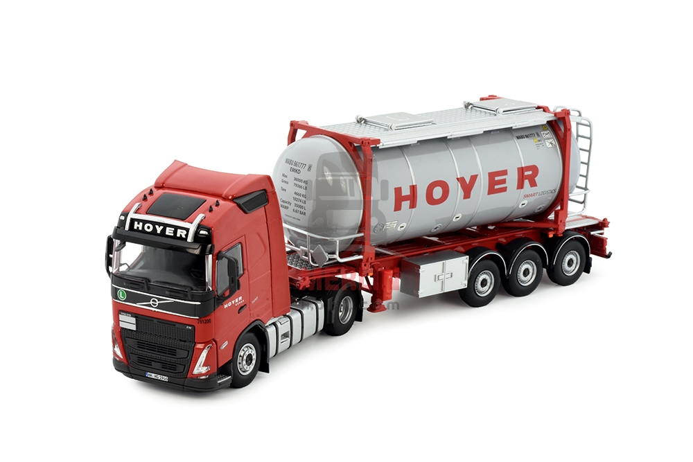 1/50 Hoyer -  Volvo FH5 4x2 + Tank Konteyner -  Tır Çekici
