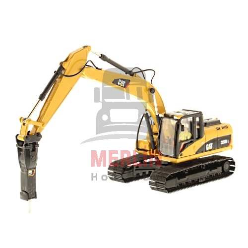 1/50 Caterpillar 320DL Kırıcılı  Metal Paletli  Eskavatör