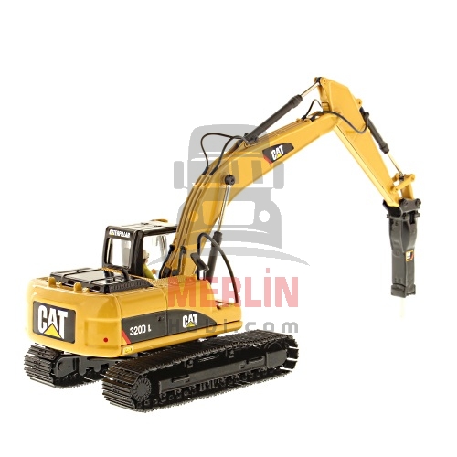 1/50 Caterpillar 320DL Kırıcılı  Metal Paletli  Eskavatör