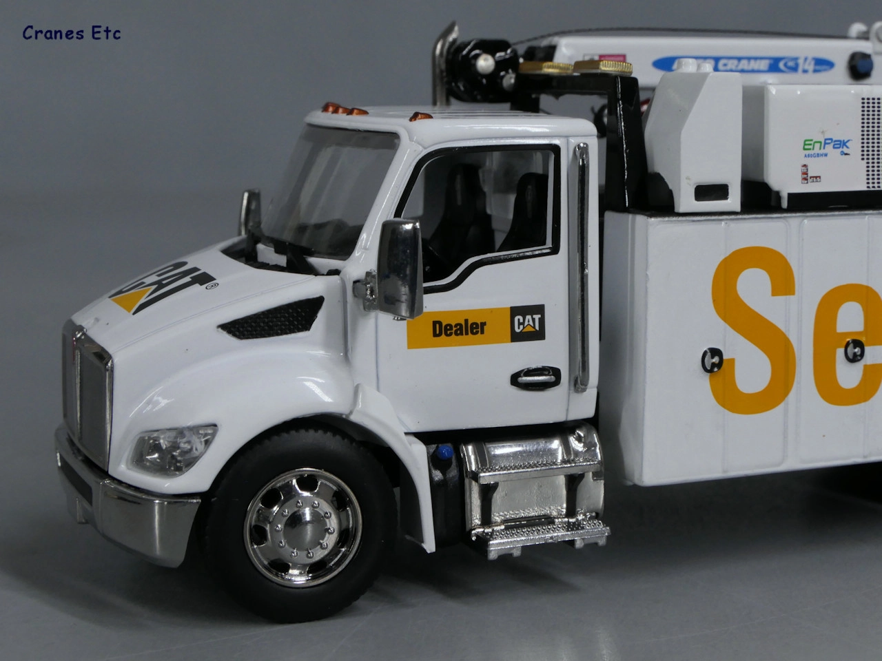 Truck Kenworth T380 Auto-Crane Titan 85 body with Miller EnPak 1:50