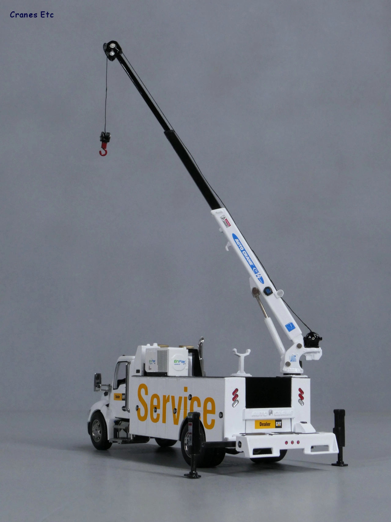 Truck Kenworth T380 Auto-Crane Titan 85 body with Miller EnPak 1:50