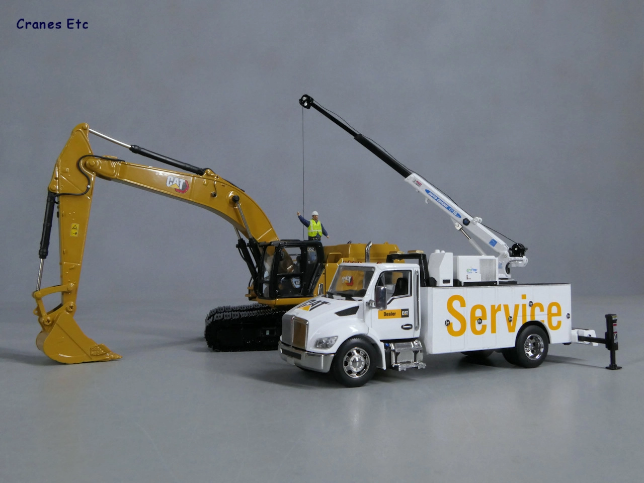 Truck Kenworth T380 Auto-Crane Titan 85 body with Miller EnPak 1:50