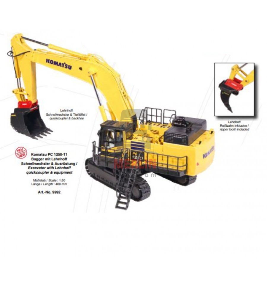 Amazon.co.jp: NZG 1/50 KOMATSU PC1250 Bagger Lenhoff