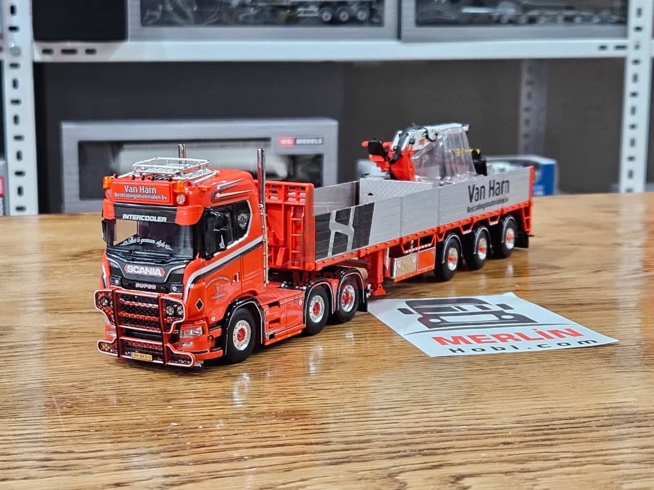 1/50  Scania S Normal CS20N 6x2 TwinSteer Brick Semitrailer 3axle - Wernsen Transport