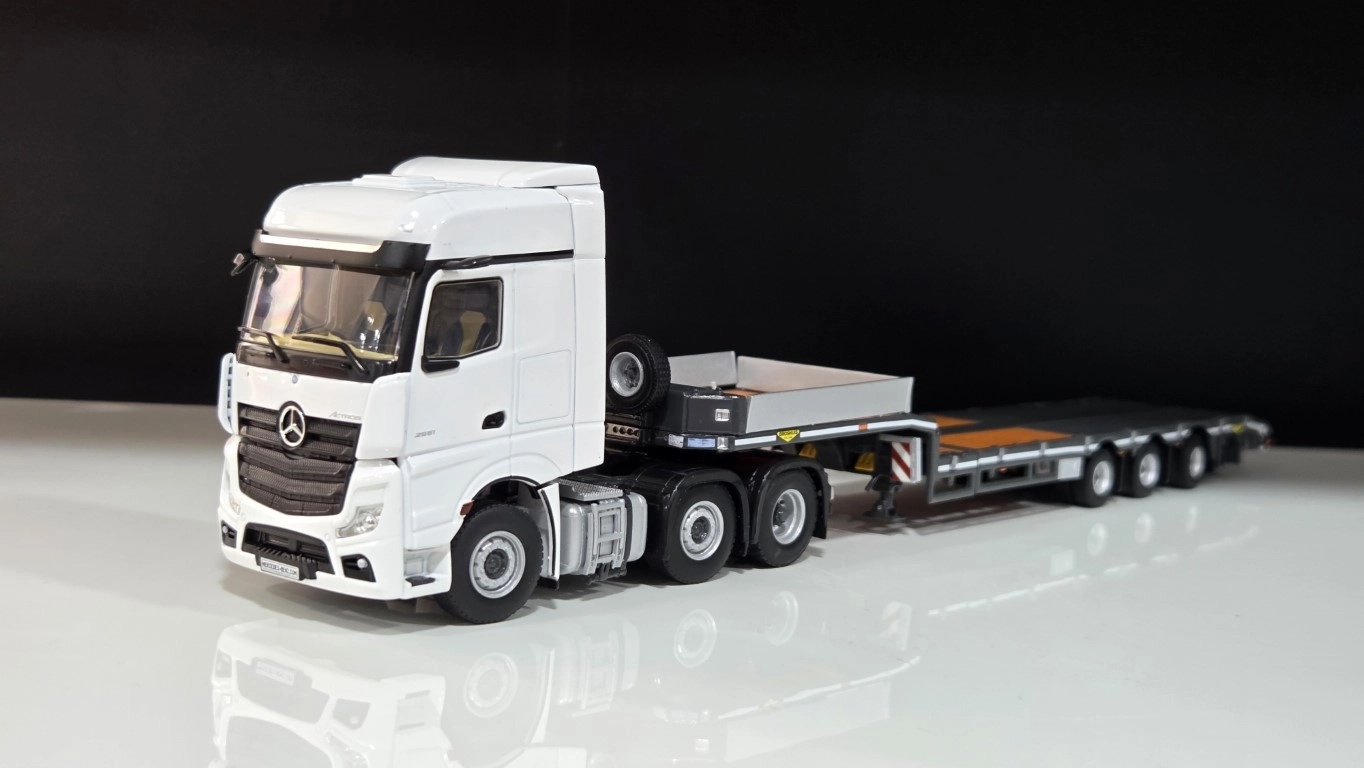 1/50 - MERCEDES-BENZ ACTROS MP5 6x2 + 3 Aks Lowbed Dorse