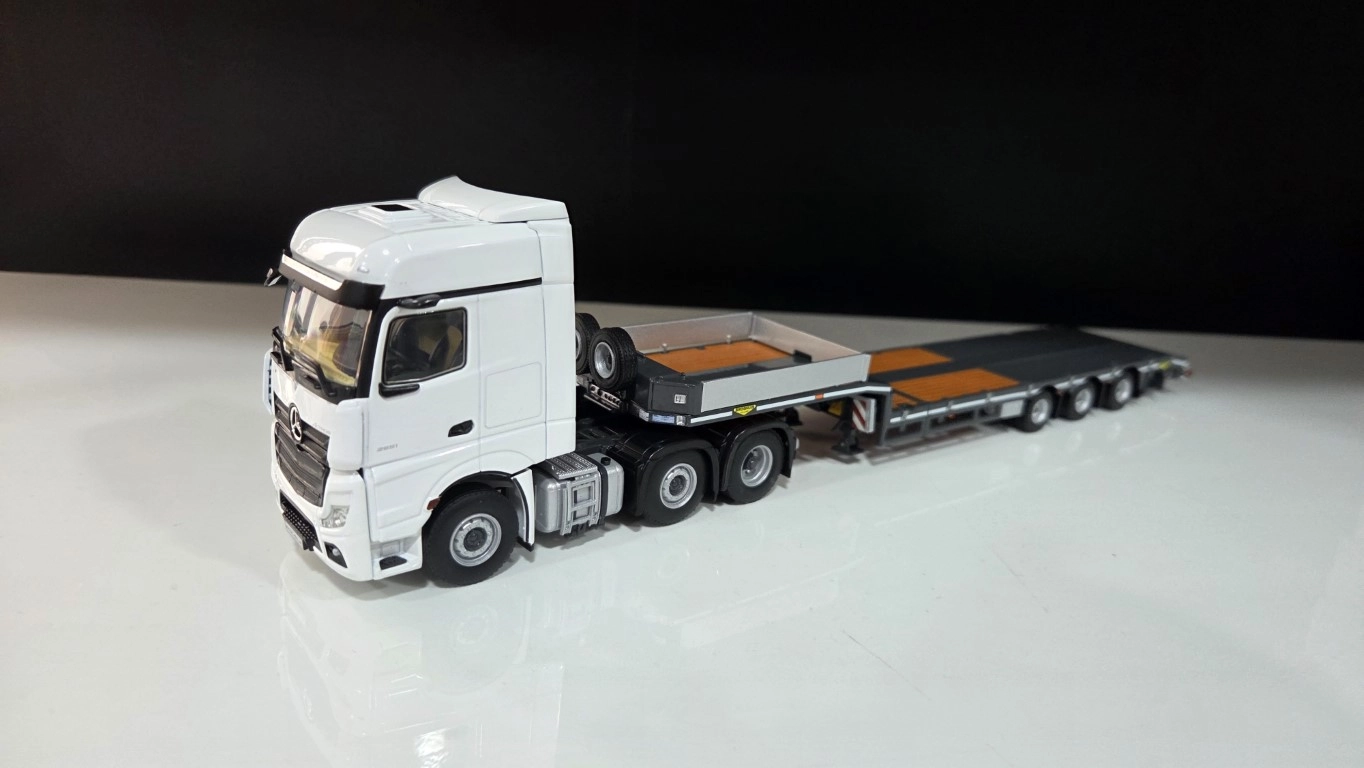 1/50 - MERCEDES-BENZ ACTROS MP5 6x2 + 3 Aks Lowbed Dorse