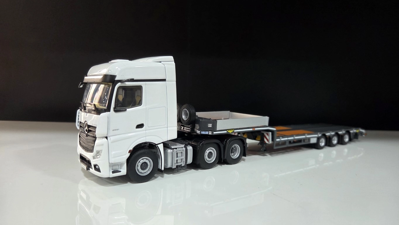 1/50 - MERCEDES-BENZ ACTROS MP5 6x2 + 3 Aks Lowbed Dorse