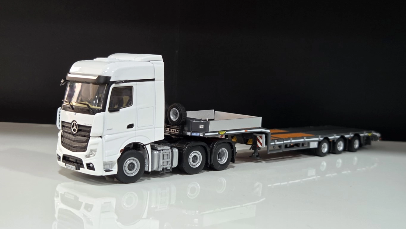 1/50 - MERCEDES-BENZ ACTROS MP5 6x2 + 3 Aks Lowbed Dorse