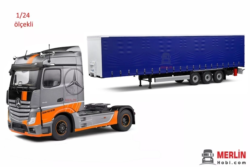 1/24 MERCEDES-BENZ ACTROS L  + Tenteli Treyler – Solido