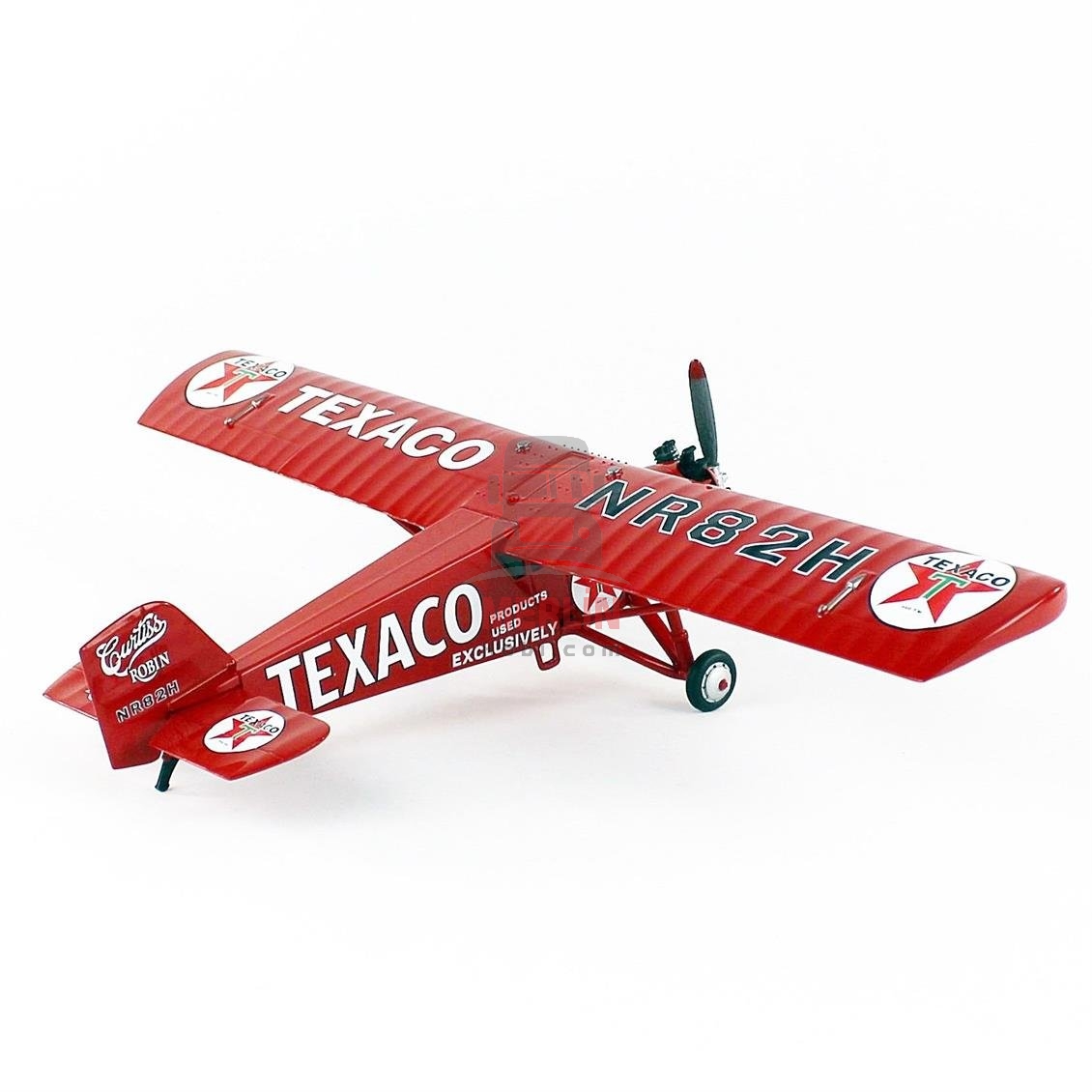 1/38 1929 TEXACO CURTİS ROBİN, Kırmızı Renk Uçak - Metal 