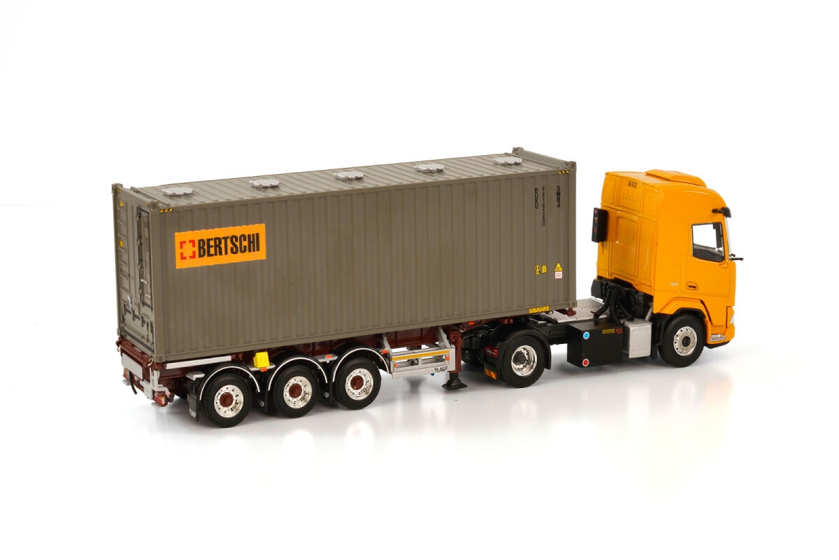 1/50 Daf XF 4X2 CONTAINER TRAILER - Bertschi