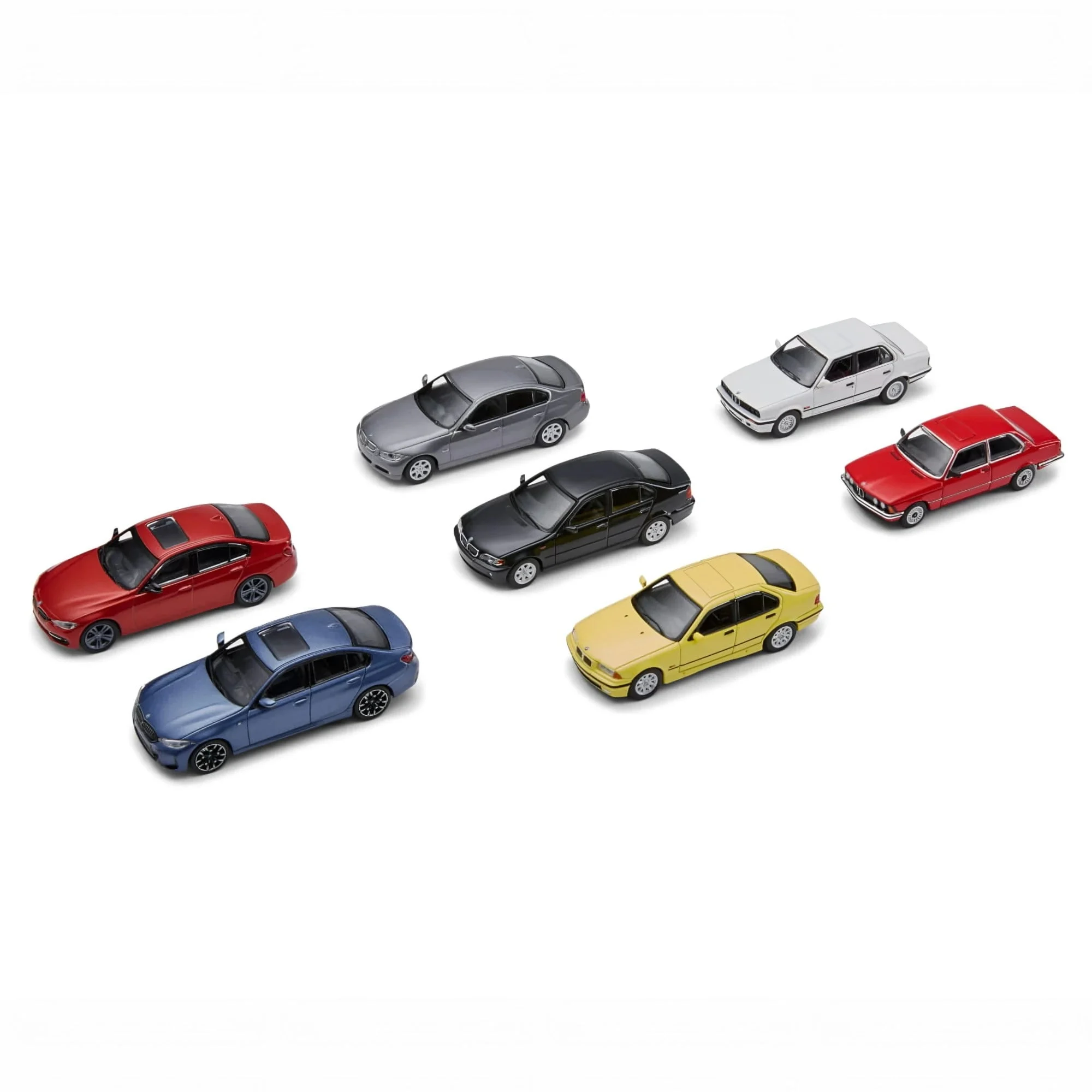 1/64 Minichamps BMW Collector Edition ’’ 50 Years BMW 3 Series ’’ - including 7 Models