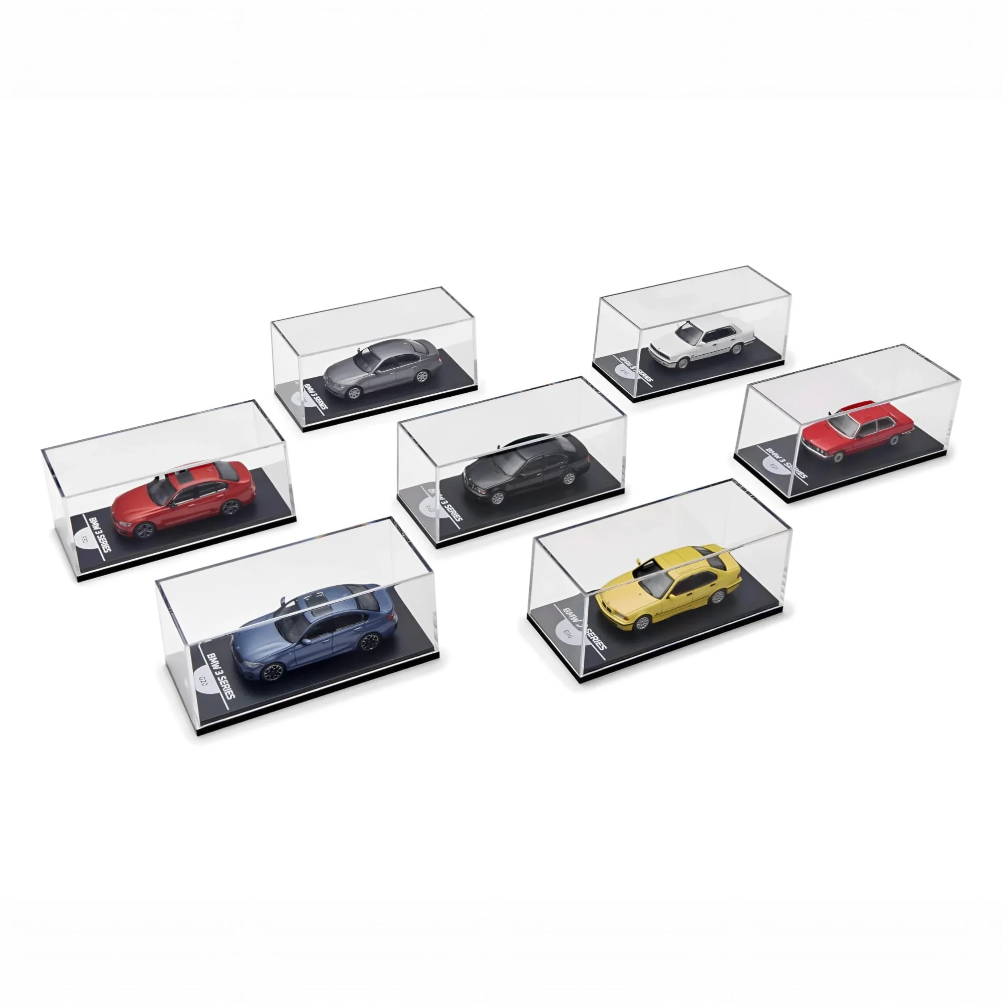 1/64 Minichamps BMW Collector Edition ’’ 50 Years BMW 3 Series ’’ - including 7 Models