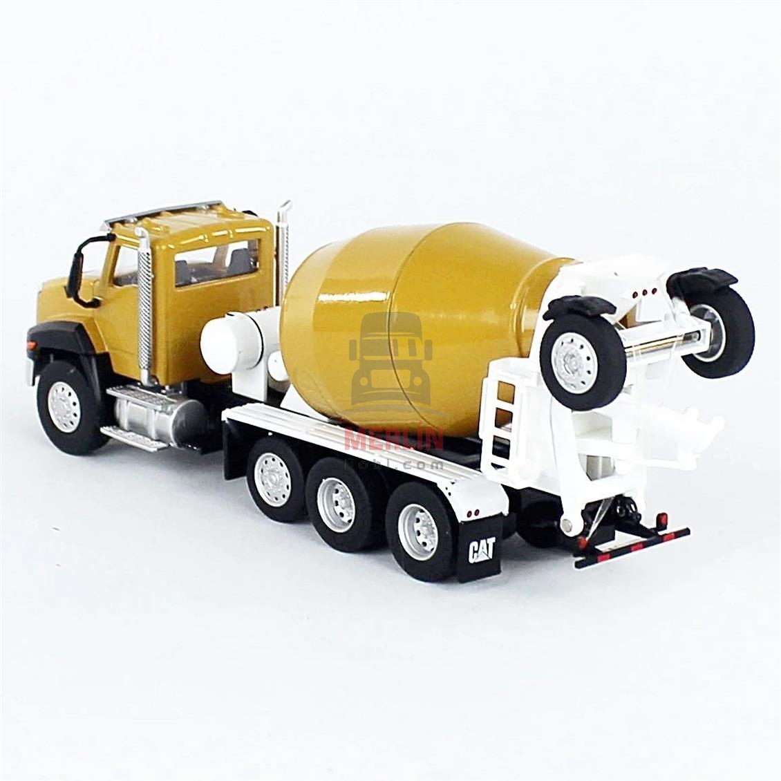 1/64 Ölçek, Cat CT660 Çimento Mikseri, Sergilemeye Hazır Metal İş Makinası Modeli